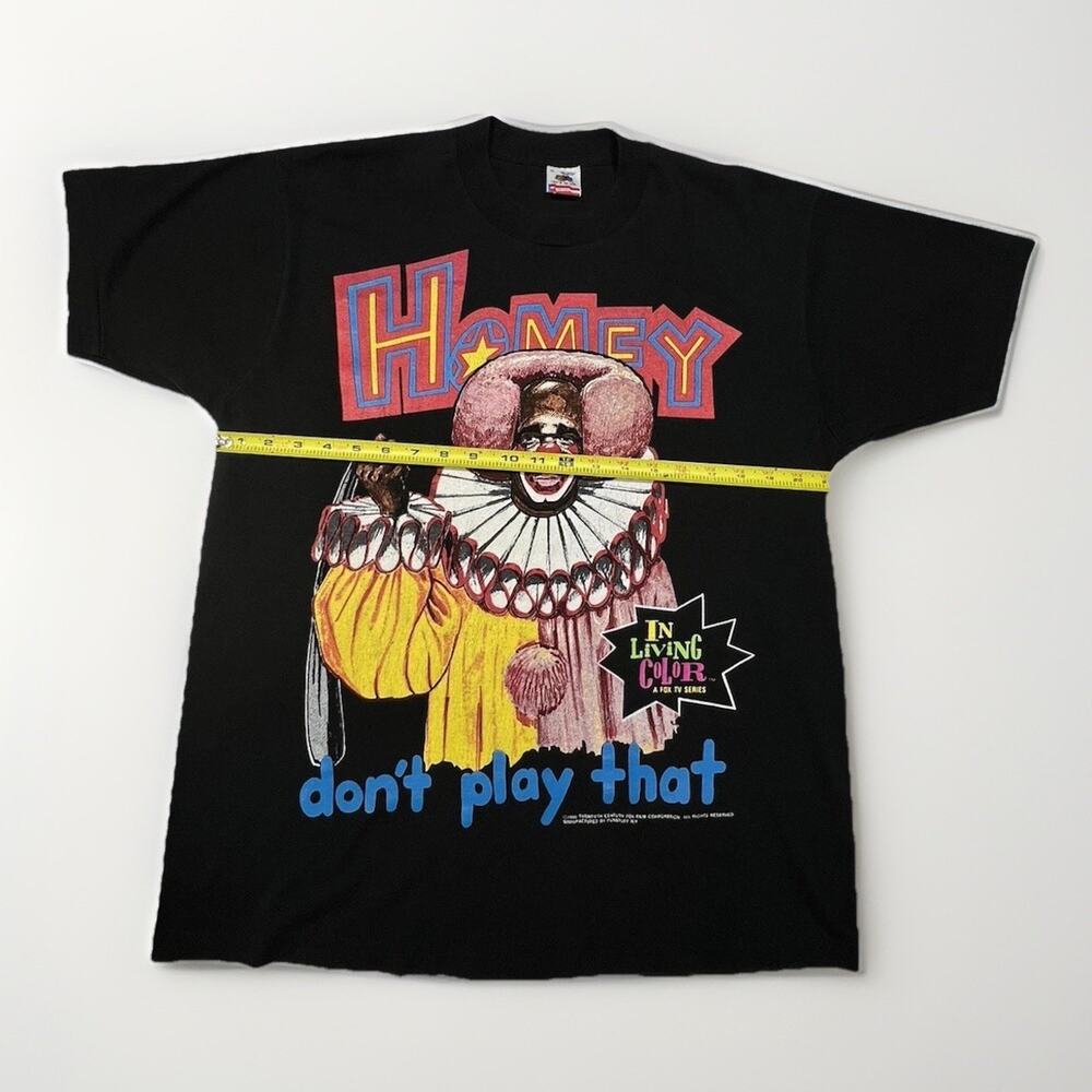 Vtg 1990 In Living Color Homey D Clown Shirt XL Fruit of the Loom Flag Tag USA - Picture 9 of 15